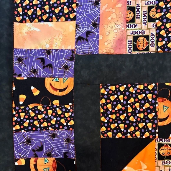Halloween Patchwork Quilted Wall Hanging - Picture 2 of 6